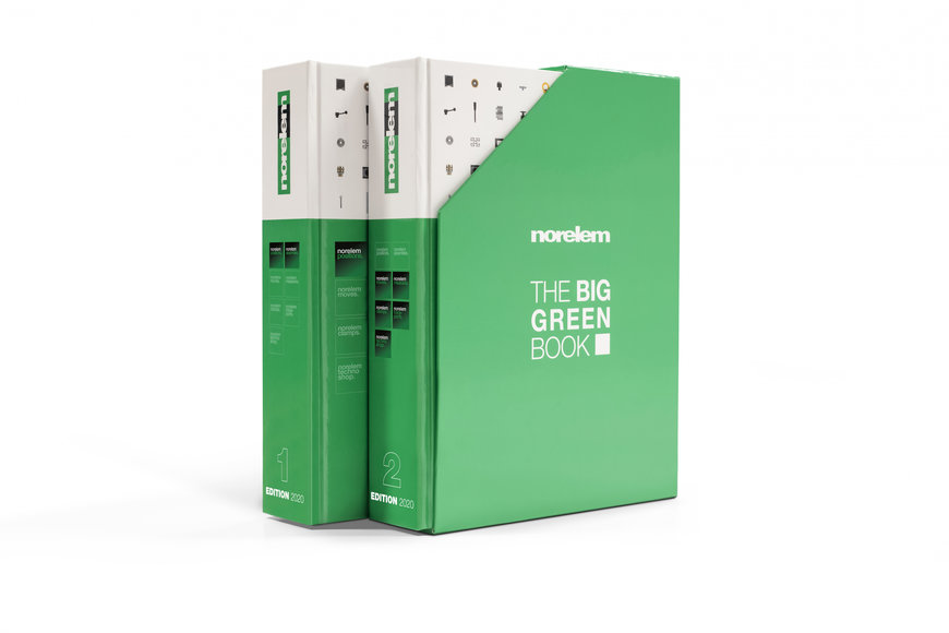 Katalog norelem THE BIG GREEN BOOK 2020 zapewnia dostęp do 60 000 komponentów standardowych